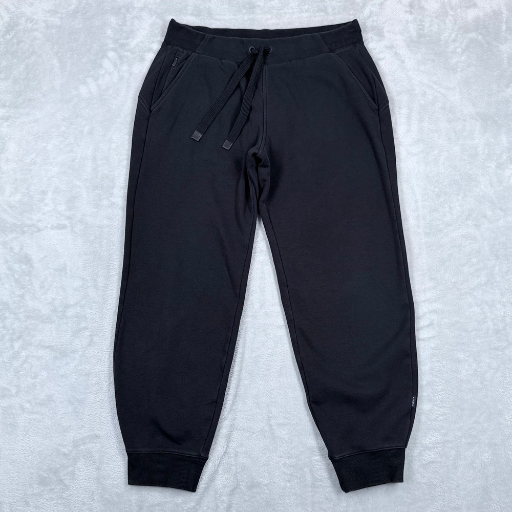 Athleta Triumph Jogger‎ Fleece Lined Womens Medium Black Tapered Sweatpants